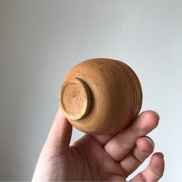 Set of 6 vintage wooden bowls - Picture 2 of 6